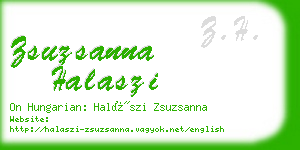 zsuzsanna halaszi business card